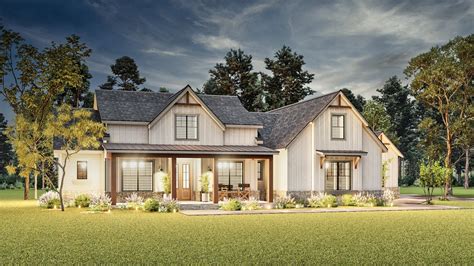 Oak Hill House Plan | One Story Modern Farmhouse Plan – garrellassociates