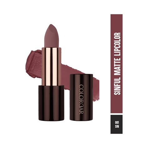 Buy Colorbar Sinful Matte Lipcolor - 001 Sin (3.5g) Online at Best ...