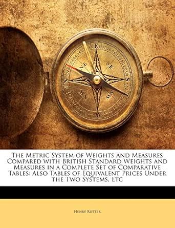 Buy The Metric System of Weights and Measures Compared with British ...