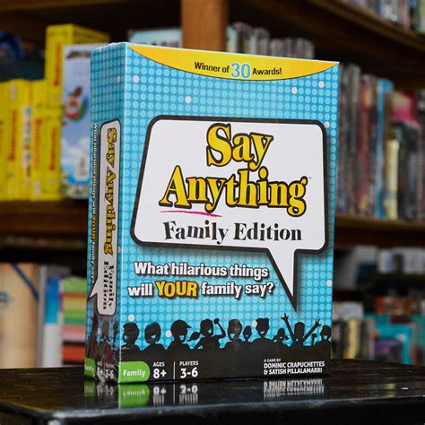 Say Anything Family Edition - The Ultimate Party Game for Family Fun ...