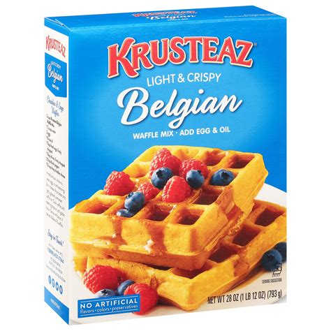 Krusteaz Belgian Waffle Mix - 28 OZ 12 Pack - StockUpExpress