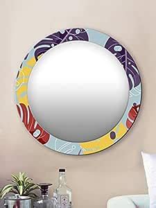 Buy 999STORE Printed Wall Decoration Mirror Round Mirror Wall Decor ...