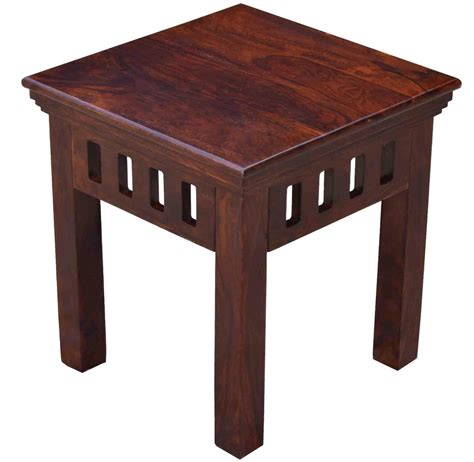 RAJ HANDICRAFT Solid Sheesham Wood Side Table for Living Room | Pag ...