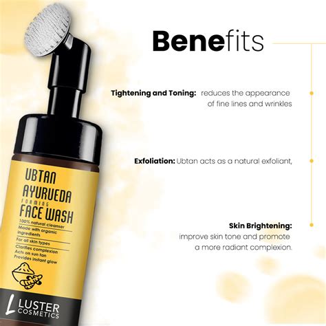 Luster Cosmetics Ubtan Ayurveda Foaming Face Wash - 100ml