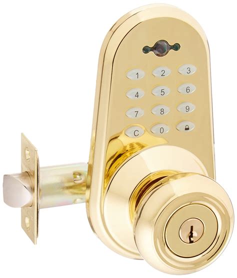 Honeywell 8632001 Digital Door Lock Entry Knob with Remote, Polished ...