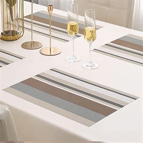 Multicolour PVC Dining Mats | Set of 4 & 6 | HOKIPO – HOKIPO | Har Ghar ...