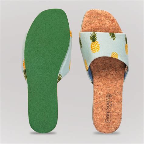 Sunshine Pineapple Womens Sandal Flip Flop– GreenSole