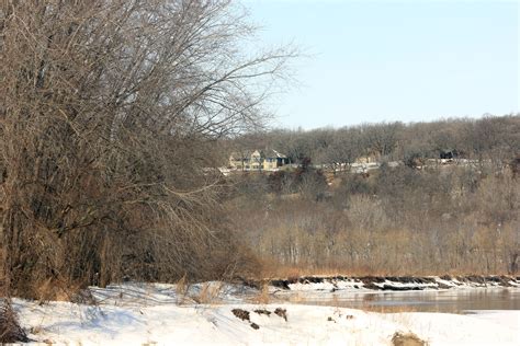 Winter Landscape View at Minnesota Valley State Park, Minnesota image ...