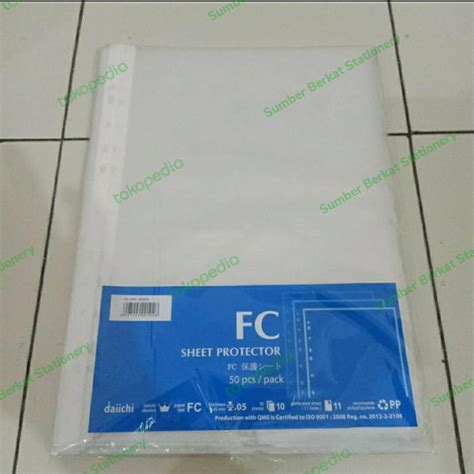 Jual PP Pocket Folio Daiichi 50 Lembar / Sheet Protector F4 Daiichi ...