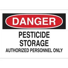Brady Part: 40686 | DANGER Pesticide Storage Authorized Personnel Only ...