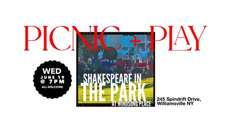 Shakespeare in the Park comes to Windsong!, Windsong Place Apartments ...