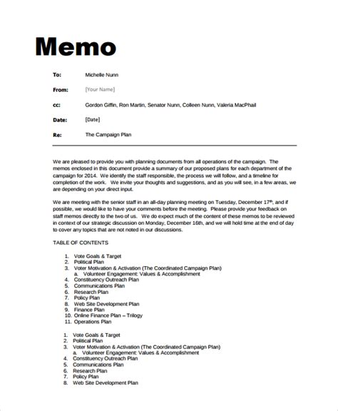 Image result for Memo Example
