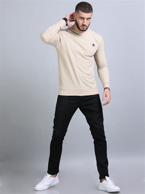 Shop Stylish Beige Sweatshirt Online in India – Bushirt