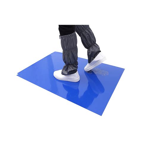 Blue anti-slip clean room sticky mat film for floor