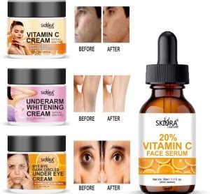 Skiura Vitamin C Cream | Underarm Whitening Cream | Dark Circles Under ...