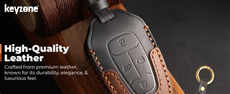 Keyzone Dual Leather Key Cover for Tata Nexon, Harrier, Safari, Altroz ...