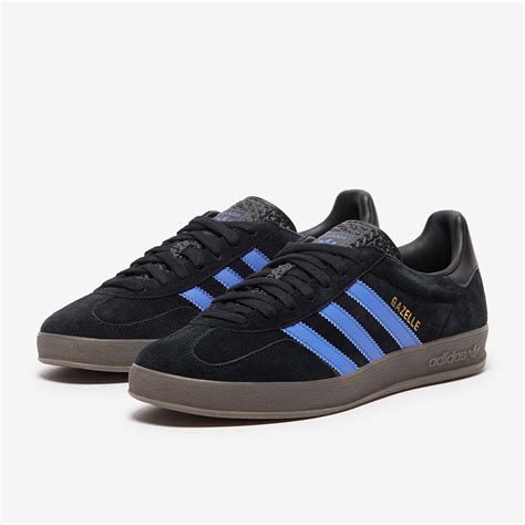 adidas Originals Gazelle Indoor - Core Black/Blue/Gum - Trainers - Mens ...