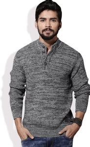 Roadster Solid Round Neck Casual Men Grey Sweater - Buy Grey Roadster ...