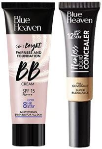 BLUE HEAVEN Get Bright BB Cream (30g) + Flawless Liquid Concealer ...