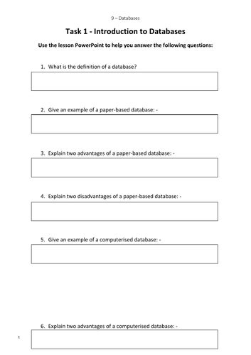 IGCSE Computer Science Databases 的图像结果