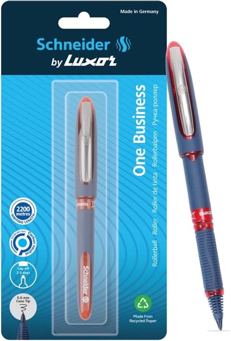 Luxor Schneider, One Sign Roller Ball Pen - Red | 1.0 mm | 2000 mtrs ...