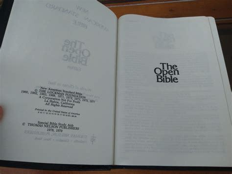 NASB Open Bible Genuine leather | eBay
