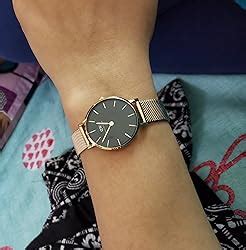 Daniel Wellington Women's Petite Melrose 28mm Rose Gold Mesh Strap ...