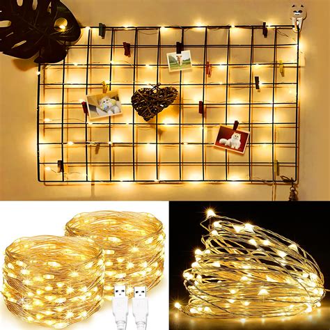 Briignite Fairy String Lights 2 Pack 5m 50leds Fairy Lights ...