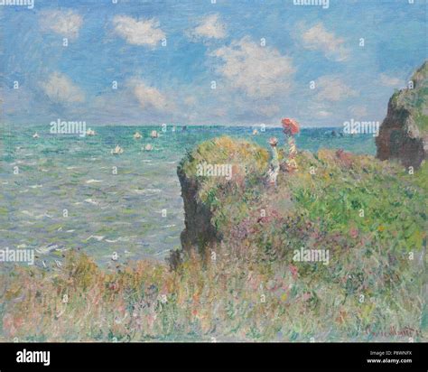 . 81 Claude Monet - Cliff Walk at Pourville Stock Photo - Alamy