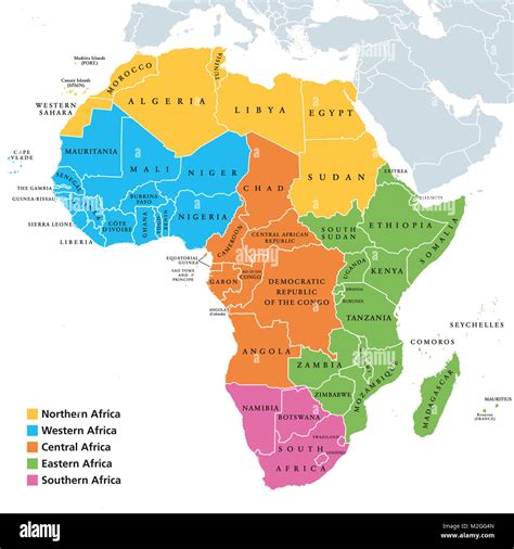 Africa map hi-res stock photography and images - Alamy