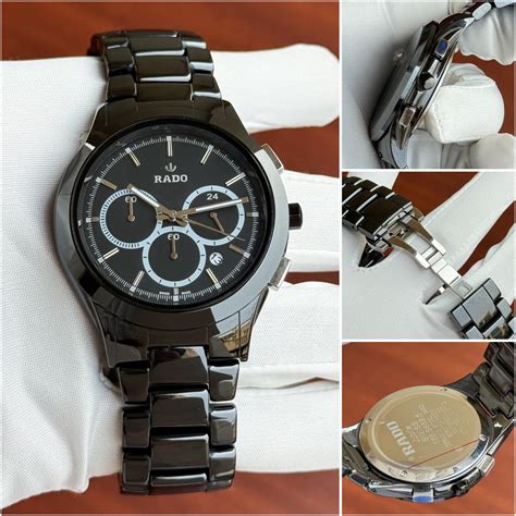 RADO Men's Watch (Black Dial Black Colored Strap) – truesymbol.in
