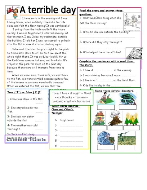 Image result for Natural Disaster Script and Questions