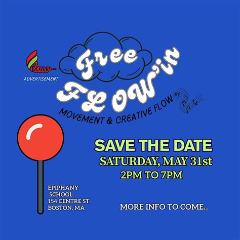 Free FLOW’in Event - May 31st 2-7pm, Epiphany School, Boston, 31 May ...