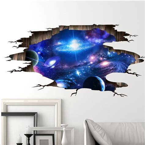 SENGTER 3D Galaxy Decor Wall Decal - PVC Material - Cosmic India | Ubuy