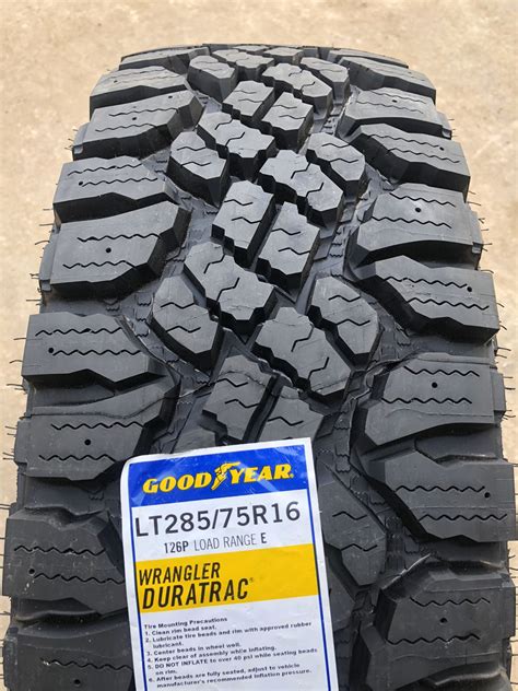 New 285/75r16 Goodyear Duratrac Tires LT285/75R16 Good year Dura trac ...