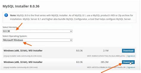 How to Download MySQL 的图像结果