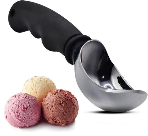 Amazon.com: Heavy Duty Ice Cream Scoop Stainless Steel Icecream Scooper ...