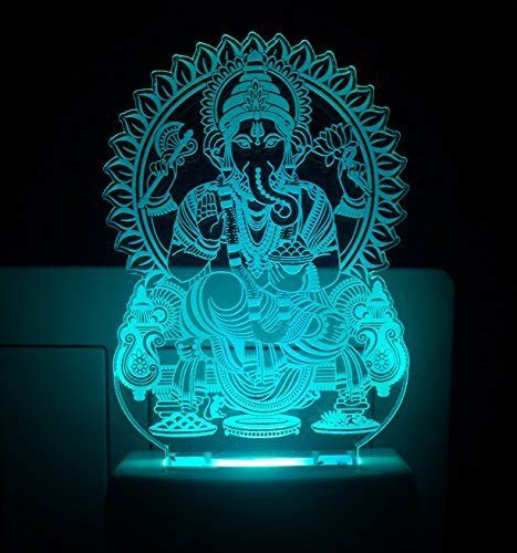 Buy Ajanta 3D Night Lamp Ganesh Bhagwan Decorative Items, Small Size ...