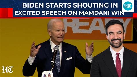 Biden shouts during excited speech on Zohran Mamdani's NYC Mayor ...