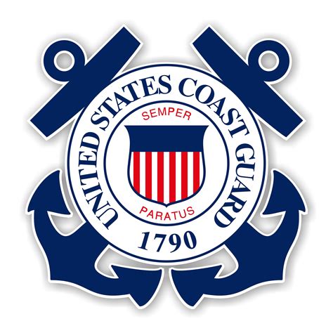 United States States Coast Guard (Blue) Precision Cut Decal / Sticker