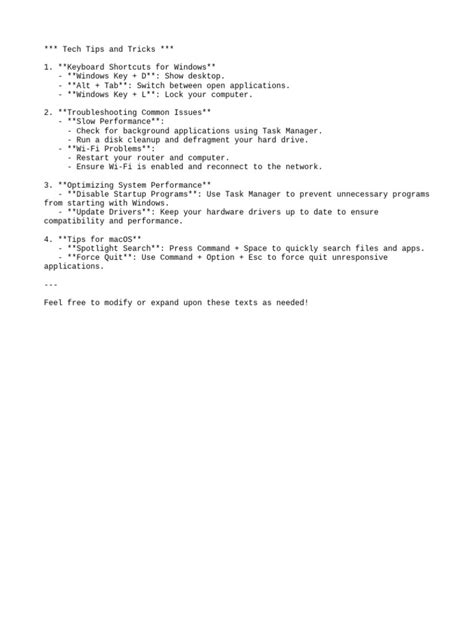 Image result for Tech Tips Template