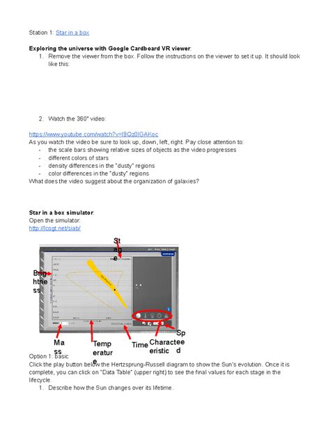 Star in a Box Lab Activity: Exploring Stellar Evolution and Nebulas ...