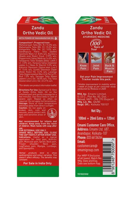 Buy Ortho Vedic Ayurvedic Pain Relief Oil for Joint & Knee Pain