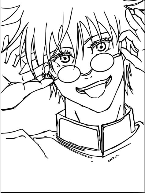 Gojo Satoru Drawings Cool Megumi Jujutsu Kaisen Sensei Printable ...