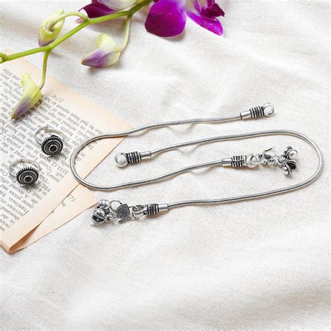 Anklet & Toe Ring Set – Teejh