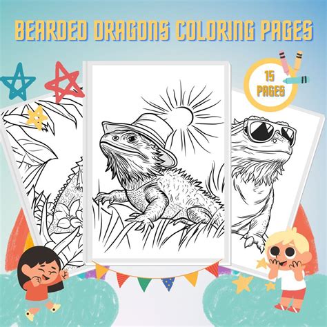 15 Bearded Dragons Coloring Pages: Free Printables PDF