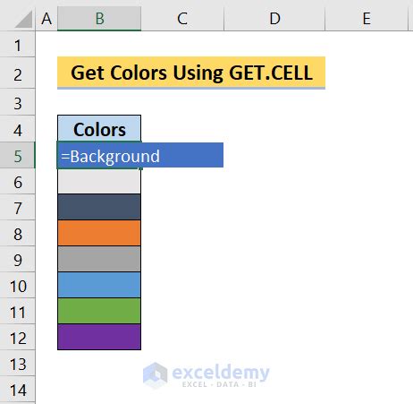 Image result for Color Cell Excel