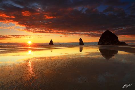 B218 Sunset Haystack Rock, Cannon Beach, Oregon | Randall J Hodges ...