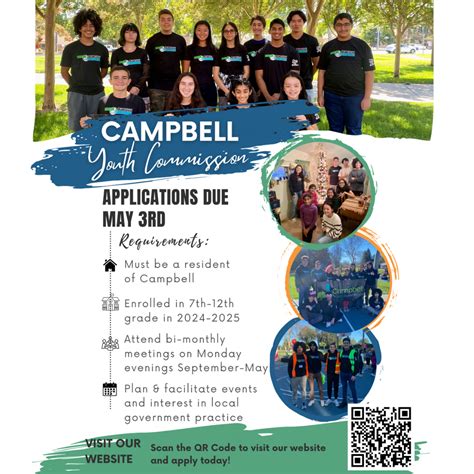 Campbell Youth Commission 2024-2025 Term Applications | Downtown Campbell