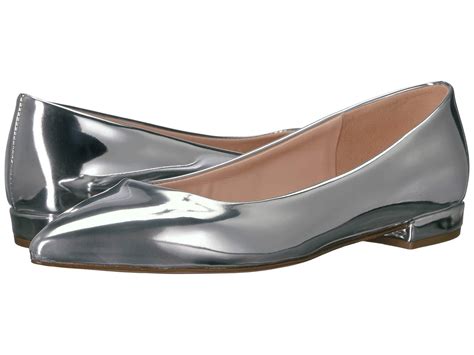 Metallic Silver Flats